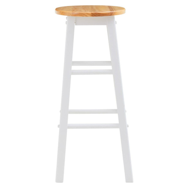 premier housewares Chester White and Natural Wooden Kitchen or Bar Stool