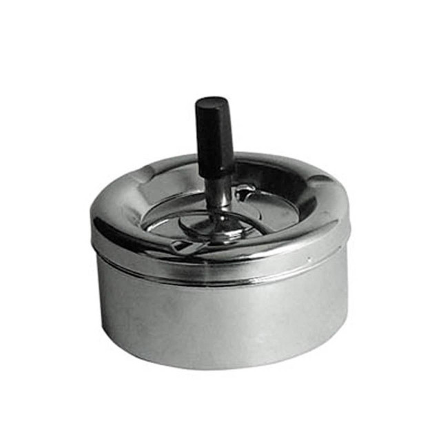 premier housewares Chrome Effect Medium Spinning Ashtray
