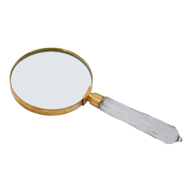 Premier Housewares Churchill Antique Gold Finish Magnifying Glass