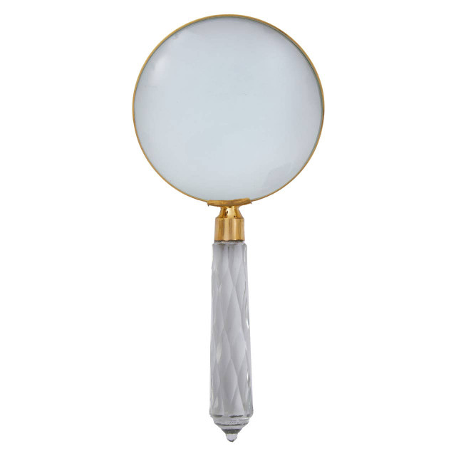 premier housewares Churchill Antique Gold Finish Magnifying Glass
