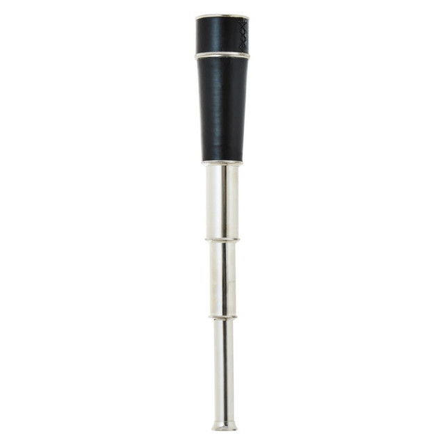 Premier Housewares Churchill Black Leather Effect Telescope