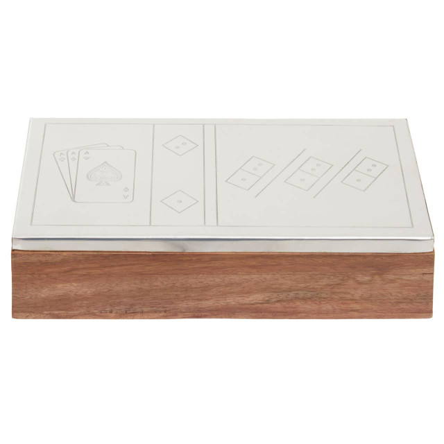 Premier Housewares Churchill Games 3 In 1 Dominoes Dice And Playing Cards Set