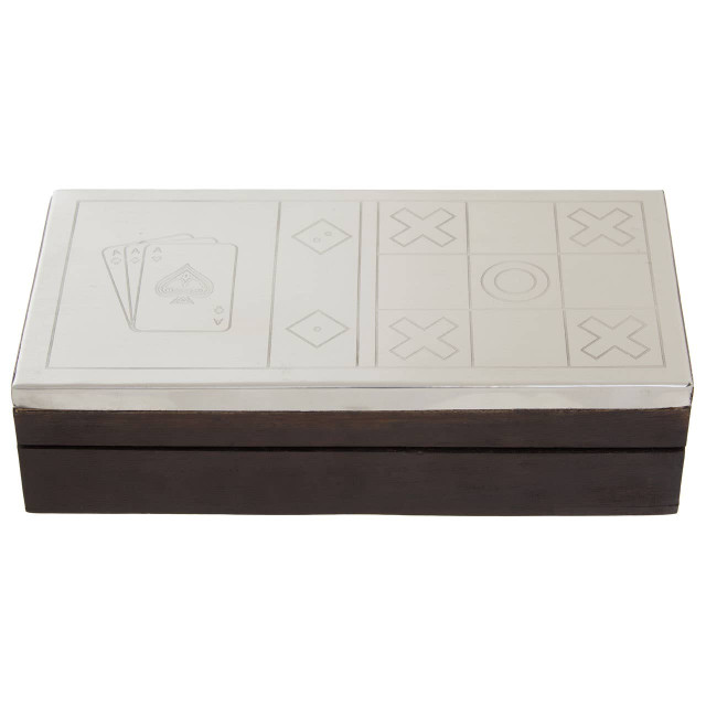 premier housewares Churchill Games 3 In 1 Noughts and Crosses Dice and Playing Cards Set