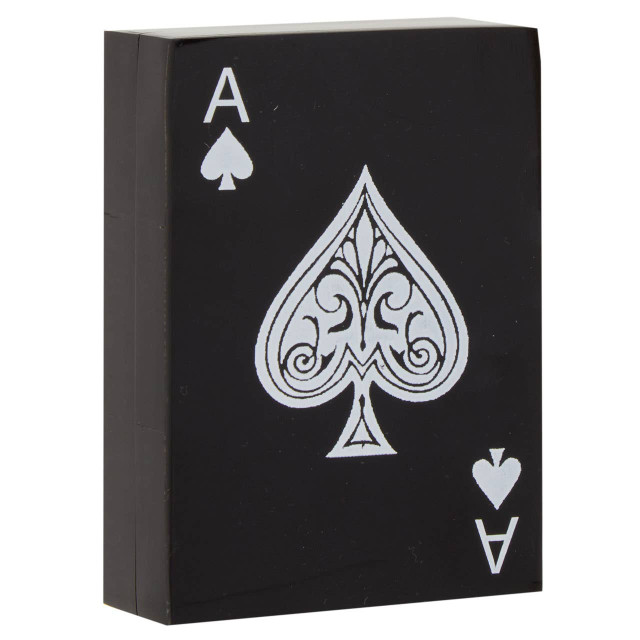 premier housewares Churchill Games Black and White Card Box with Playing Cards