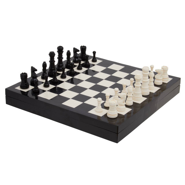 premier housewares Churchill Games Black and White Chess Set