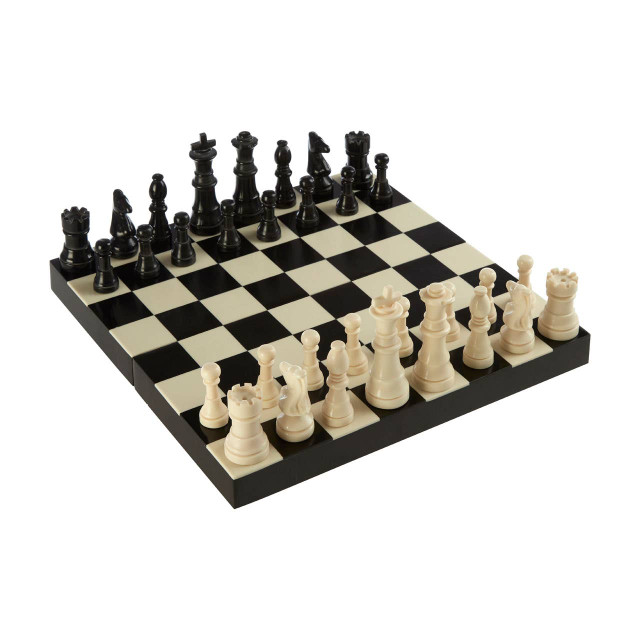 premier housewares Churchill Games Black and White Foldable Chess Set