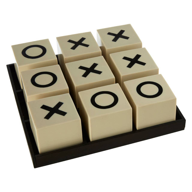 Premier Housewares Churchill Games Large White And Black Noughts & Crosses Game