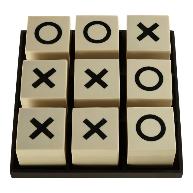premier housewares Churchill Games Large White and Black Noughts & Crosses Game