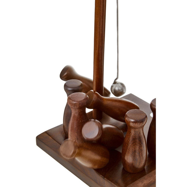 Premier Housewares Churchill Games Sheesham Wood Bar Skittle Set