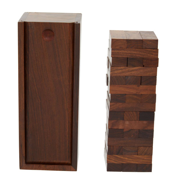 Premier Housewares Churchill Games Sheesham Wood Blocks Set