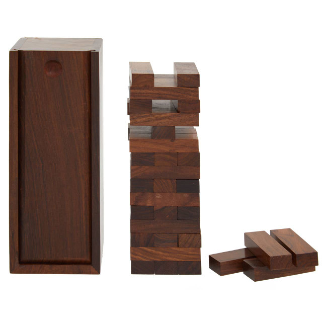premier housewares Churchill Games Sheesham Wood Blocks Set