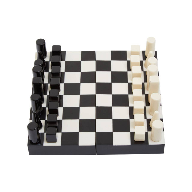 Premier Housewares Churchill Games Small Black And White Foldable Chess Set