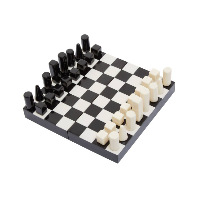 premier housewares Churchill Games Small Black and White Foldable Chess Set