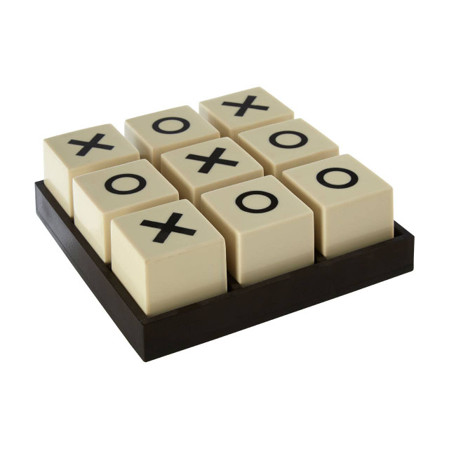 Premier Housewares Churchill Games Small White And Black Noughts & Crosses Game