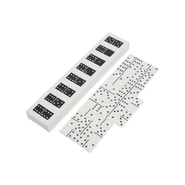 Premier Housewares Churchill Games White And Black Finish Domino Box