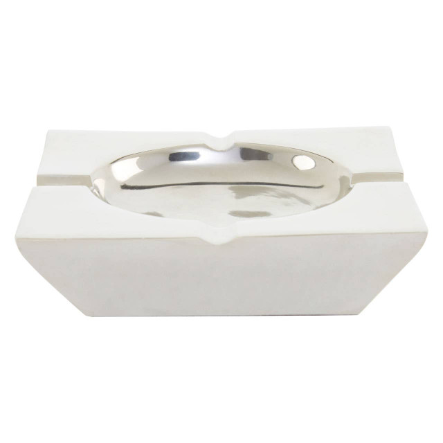 Premier Housewares Churchill Nickel Finish Square Ashtray