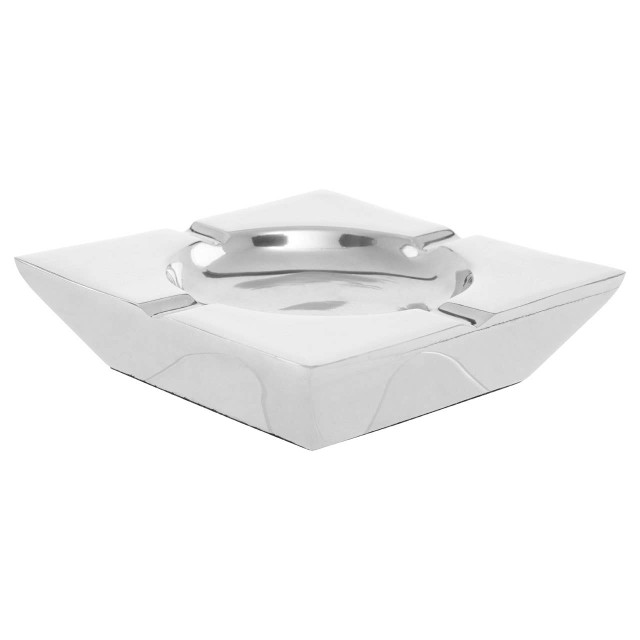 Premier Housewares Churchill Nickel Finish Square Ashtray