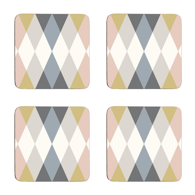 Premier Housewares Cirque Harlequin Set Of Four Coasters