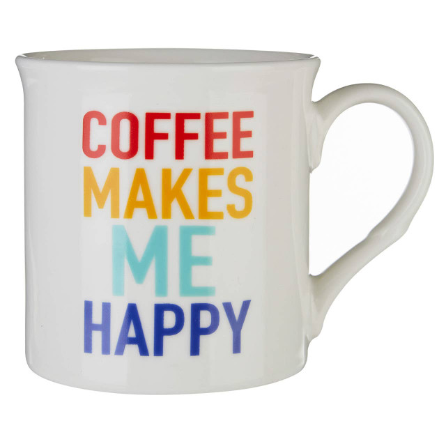 premier housewares Clarkston Coffee Makes Me Happy Mug
