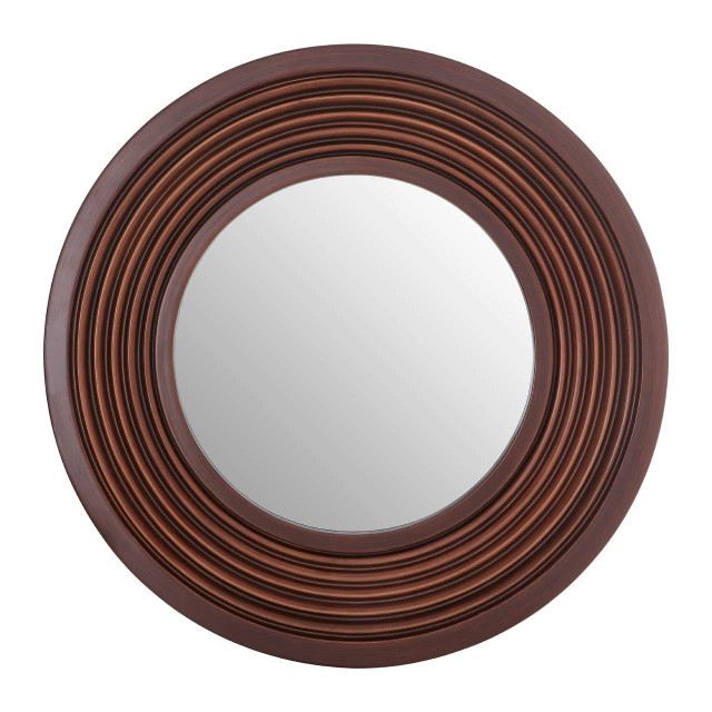 Premier Housewares Cocoa Concentric Frame Round Wall Mirror