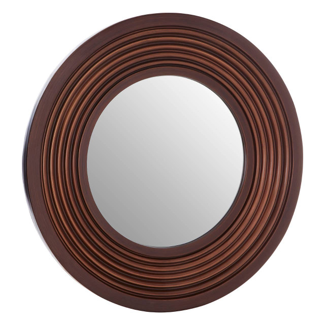 Premier Housewares Cocoa Concentric Frame Round Wall Mirror