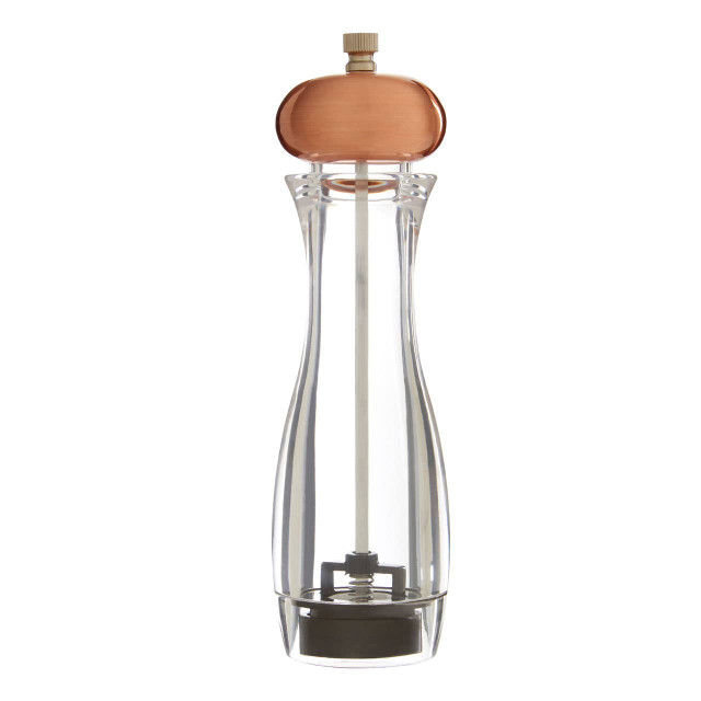premier housewares Cody Salt / Pepper Medium Clear and Copper Mill