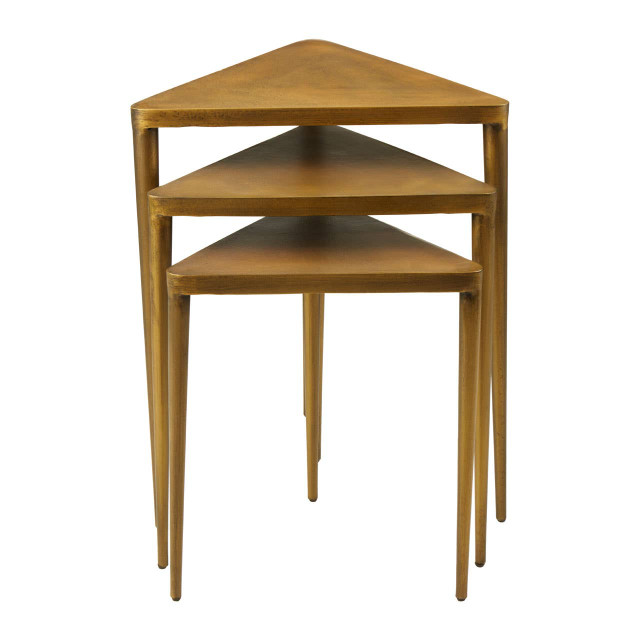 premier housewares Compo Set of 3 Triangular Nesting Tables