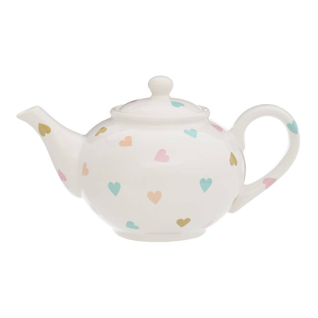 premier housewares Confetti Teapot with Hearts Design