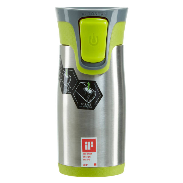Premier Housewares Contigo Aria Grey And Green 300ml Auto Seal Mug