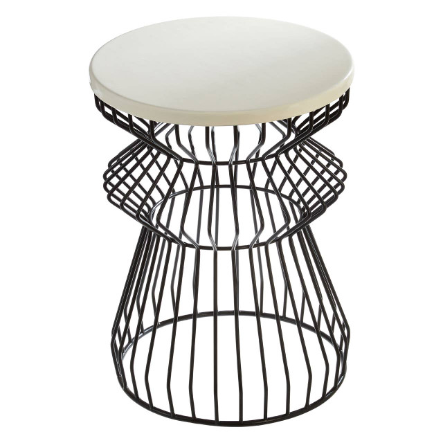 Premier Housewares Corina Side Table With Curved Base