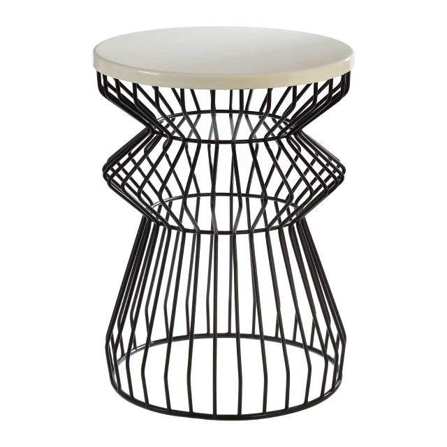 premier housewares Corina Side Table With Curved Base