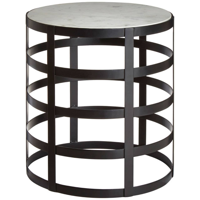 Premier Housewares Corina Side Table With Grid Frame
