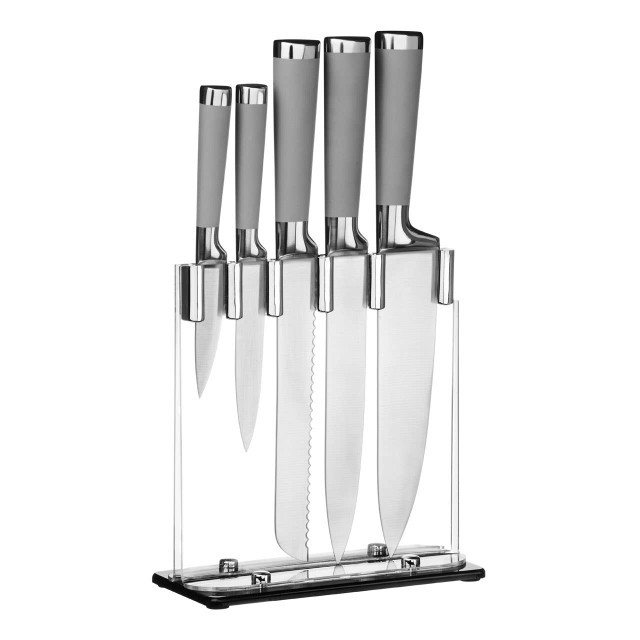premier housewares Corsico 5 Piece Knife Set With Acrylic Block
