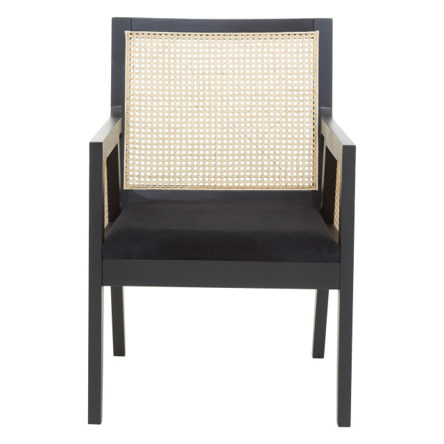 Premier Housewares Corso Rattan Chair With Black Frame