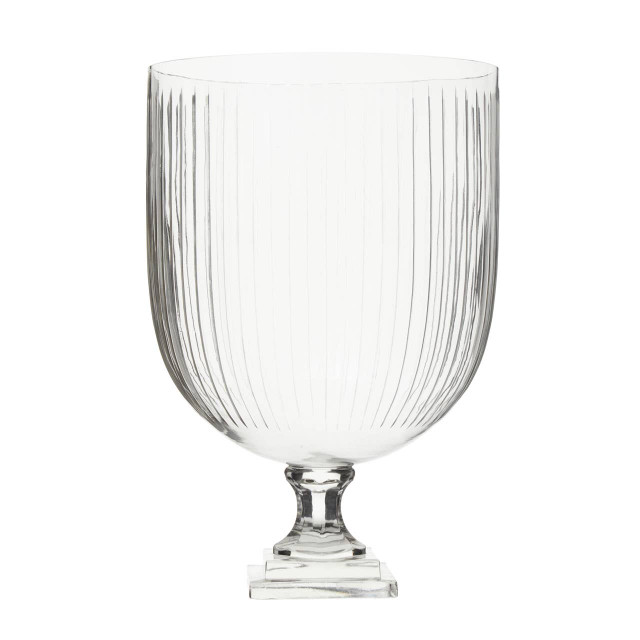Premier Housewares Cortina Large Glass Hurricane Candle Holder