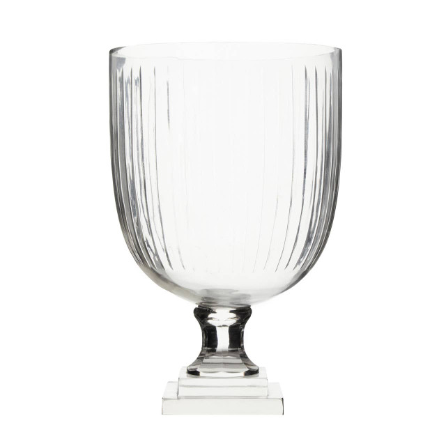 premier housewares Cortina Medium Glass Hurricane Candle Holder