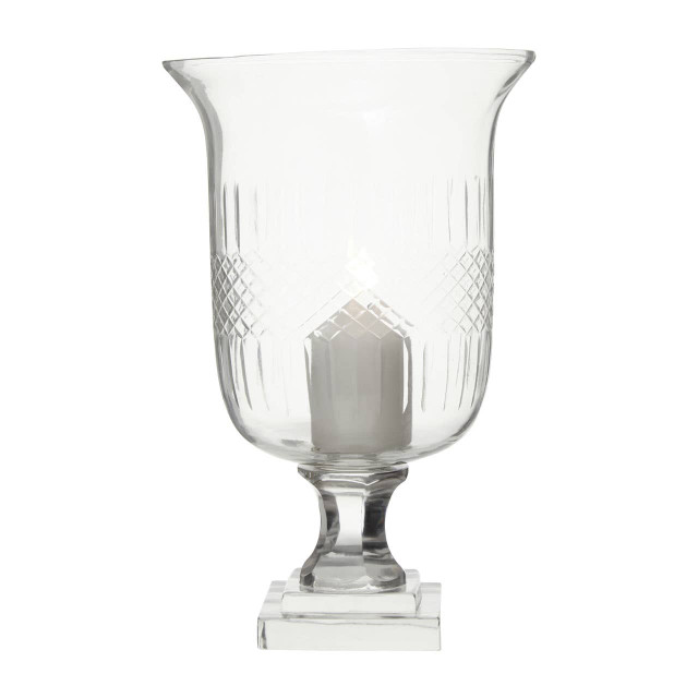 Premier Housewares Cortina Small Diamond Cut Candle Holder