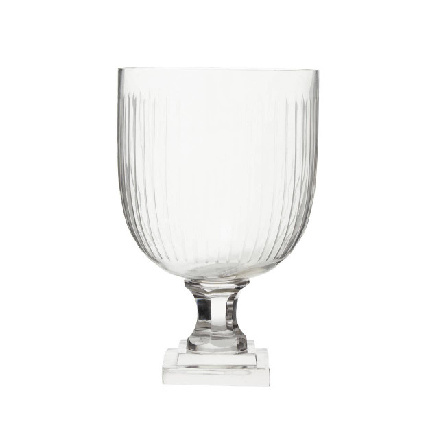 Premier Housewares Cortina Small Glass Hurricane Candle Holder