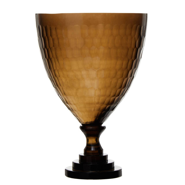 premier housewares Cortina Small Honeycomb Glass Candle Holder
