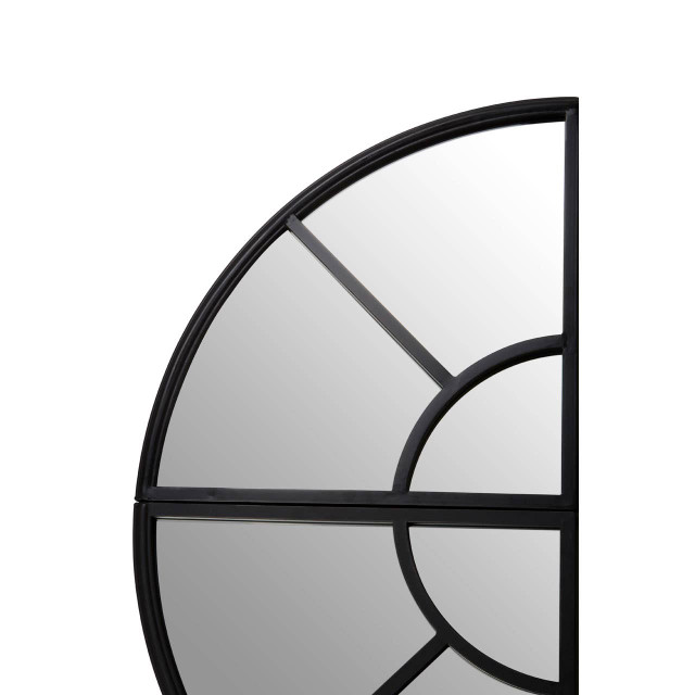 Premier Housewares Cosma Round Window Pane Wall Mirror