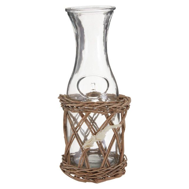 Premier Housewares Country Cottage Carafe With Willow Basket