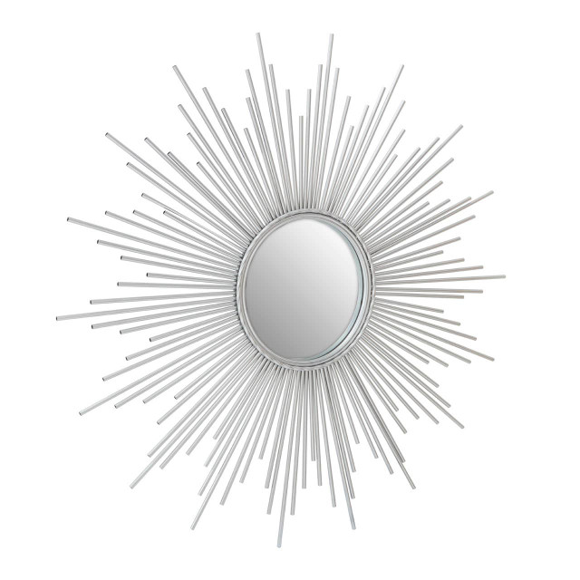 Premier Housewares Cristal Silver Finish Wall Mirror