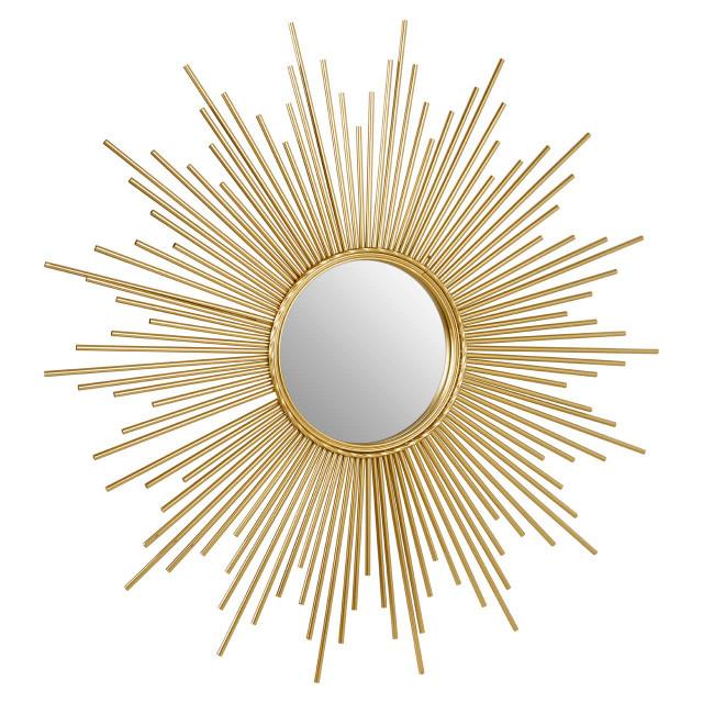 Premier Housewares Cristal Wall Mirror With Gold Finish Frame