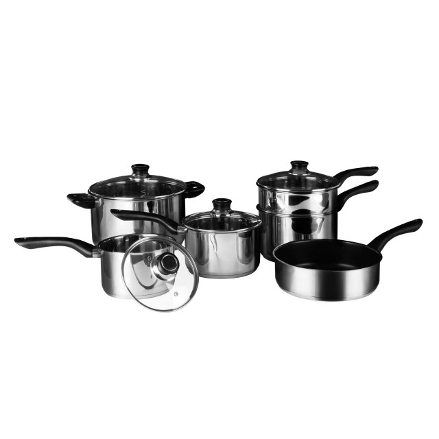 Premier Housewares Crosse 6 Piece Stainless Steel Cookware Set