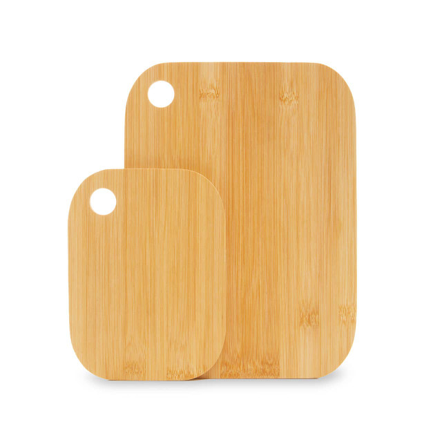 Premier Housewares Dahra Set Of 2 Bamboo Cutting And Serving Boards
