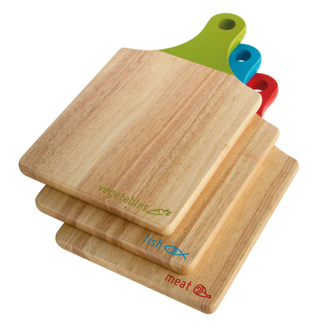 Premier Housewares Dahra Set Of Three Icon Wooden Paddle Chopping Boards