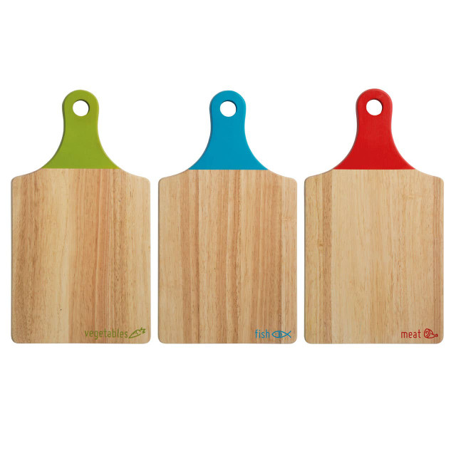 Premier Housewares Dahra Set Of Three Icon Wooden Paddle Chopping Boards