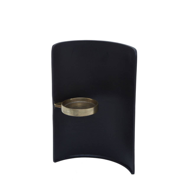 Premier Housewares Daito Black And Gold Finish Candle Holder