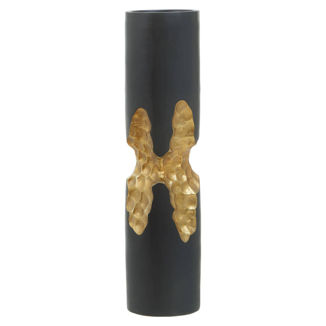 premier housewares Daito Large Black and Gold Finish Candle Holder