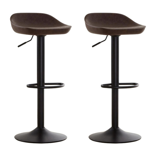premier housewares Dalston Set Of Two Mocha Bar Stools